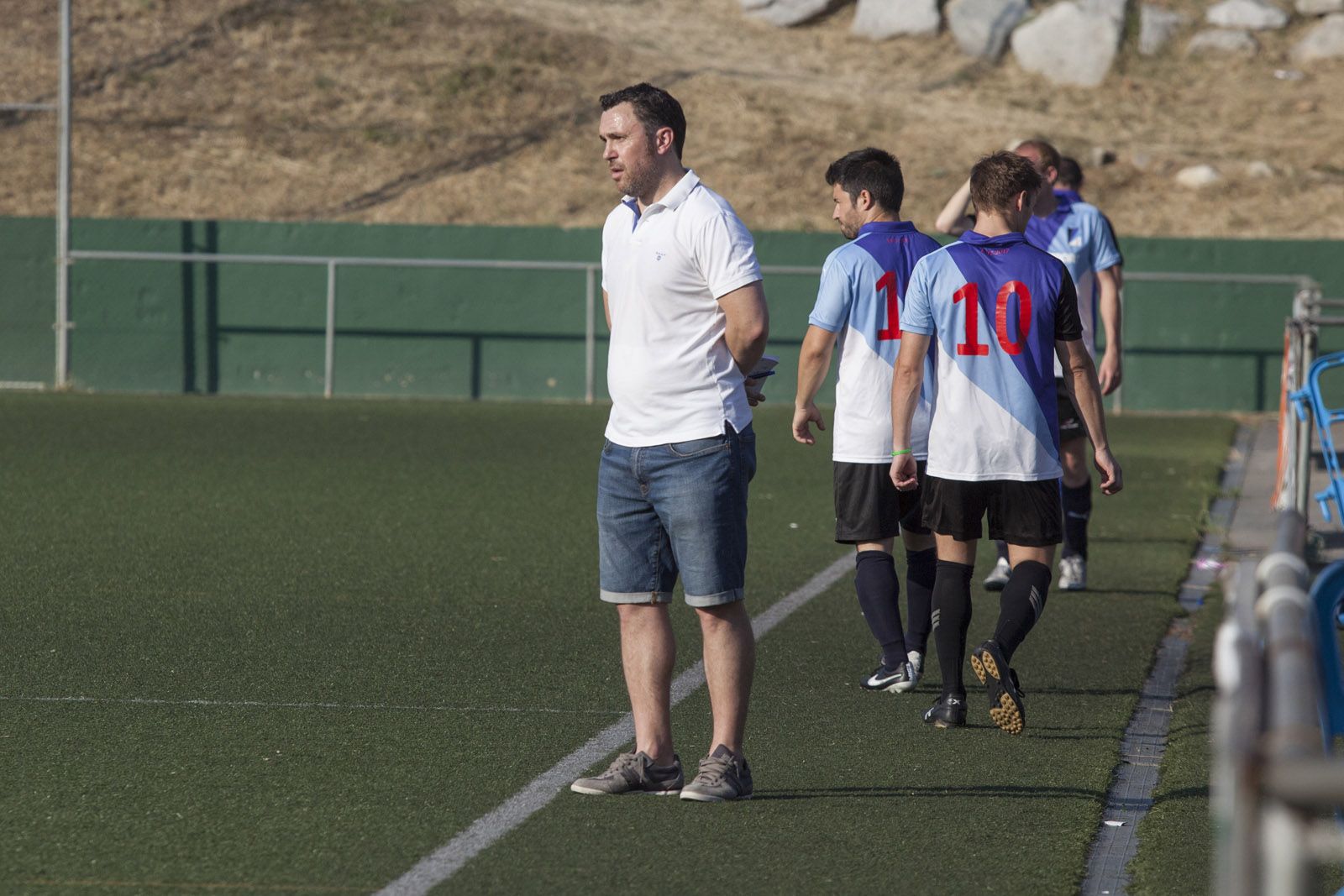 Sergio González és l'entrenador de la selecció catalana de veterans de futbol. FOTO: Lali Puig