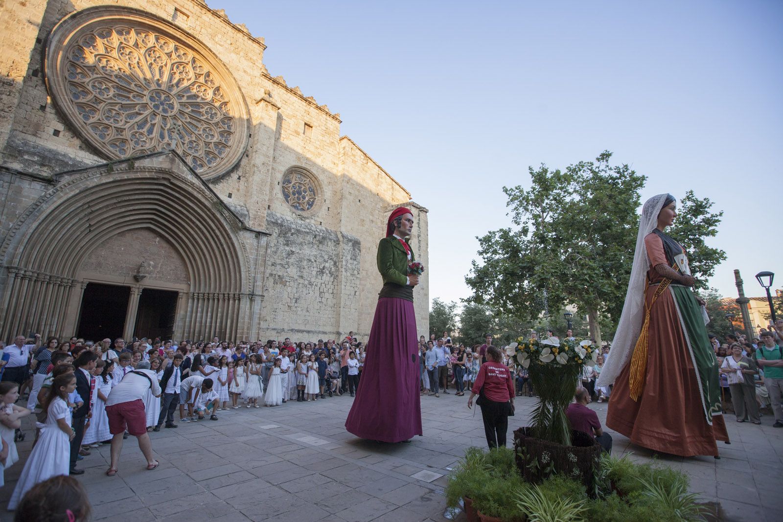 Els Geganters de Sant Cugat s'han sumat al Corpus Christi FOTO: Lali Puig