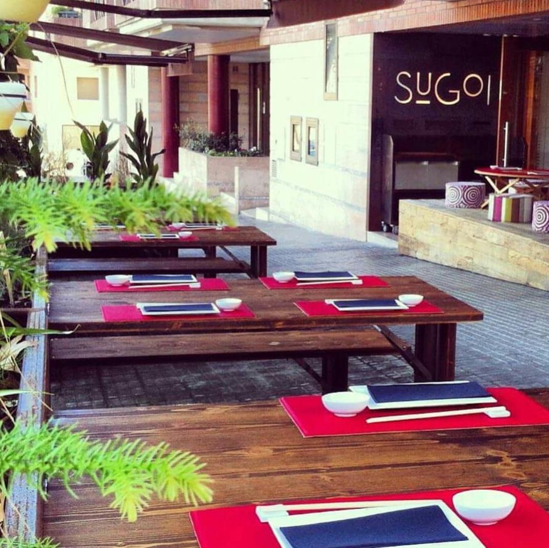 La terrassa del Sugoi on poder menjar les seves propostes culinàries FOTO: Cedida
