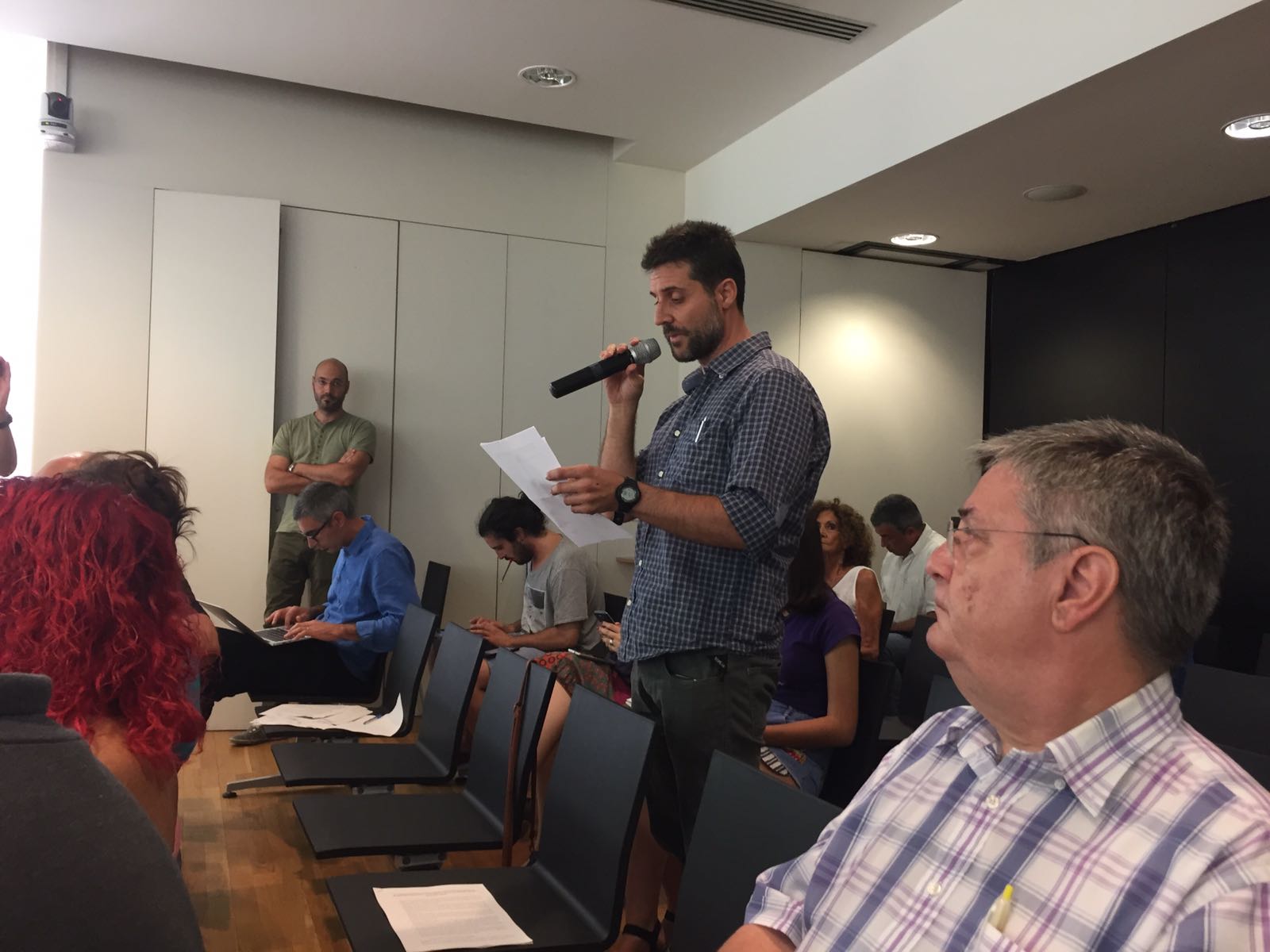 Jordi Calvo, durant l'exposició de la moció FOTO: J.M.Vallès Jordi Calvo, durant l'exposició de la moció FOTO: J.M.Vallès