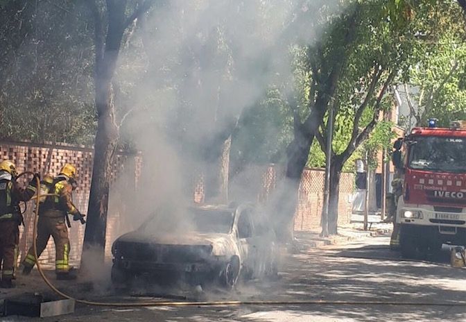 Les flames han estat sufocades per Bombers  FOTO: cedida