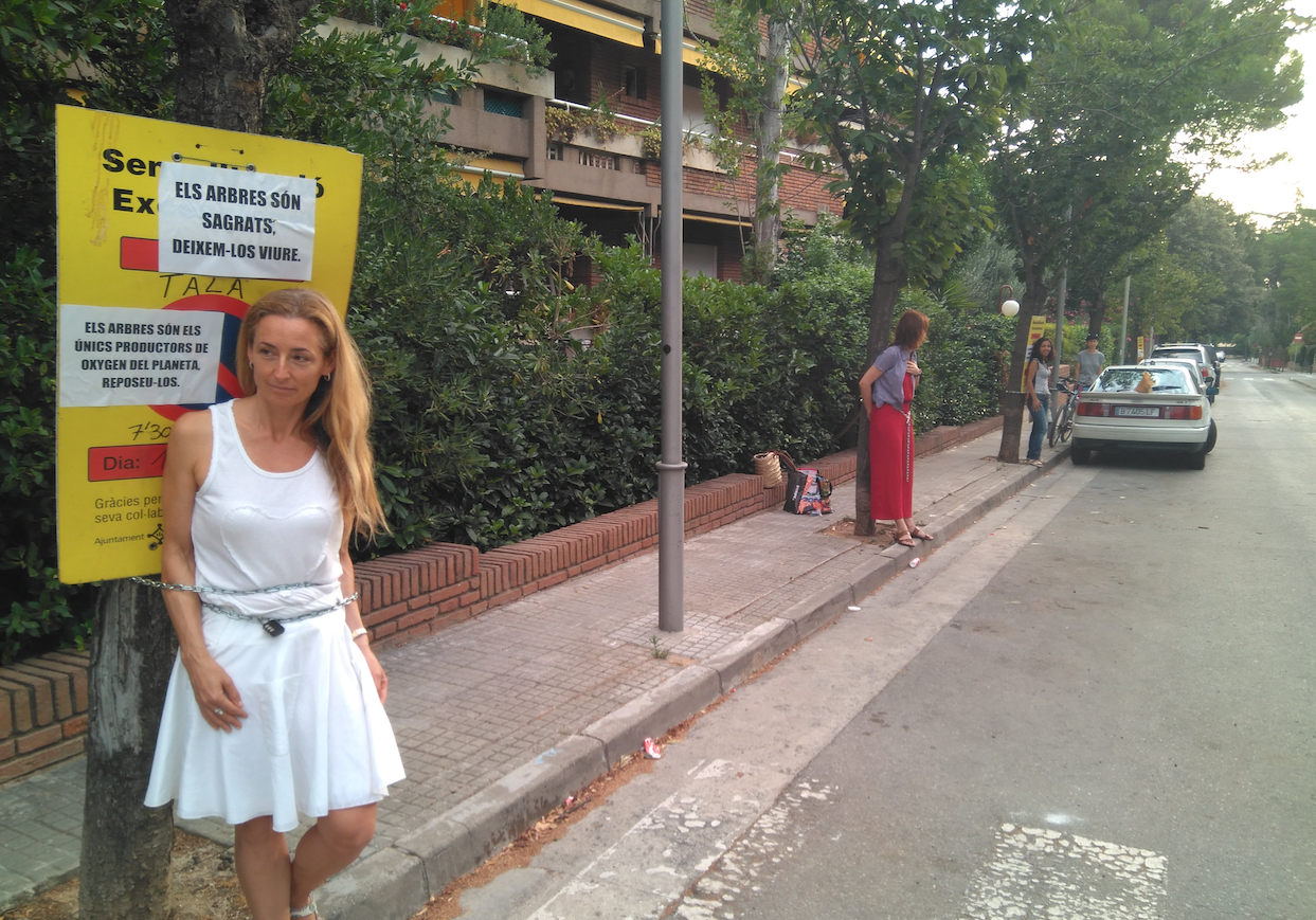 La protesta ha comen&ccedil;at a les 7.30 h FOTO: Bernat Bella