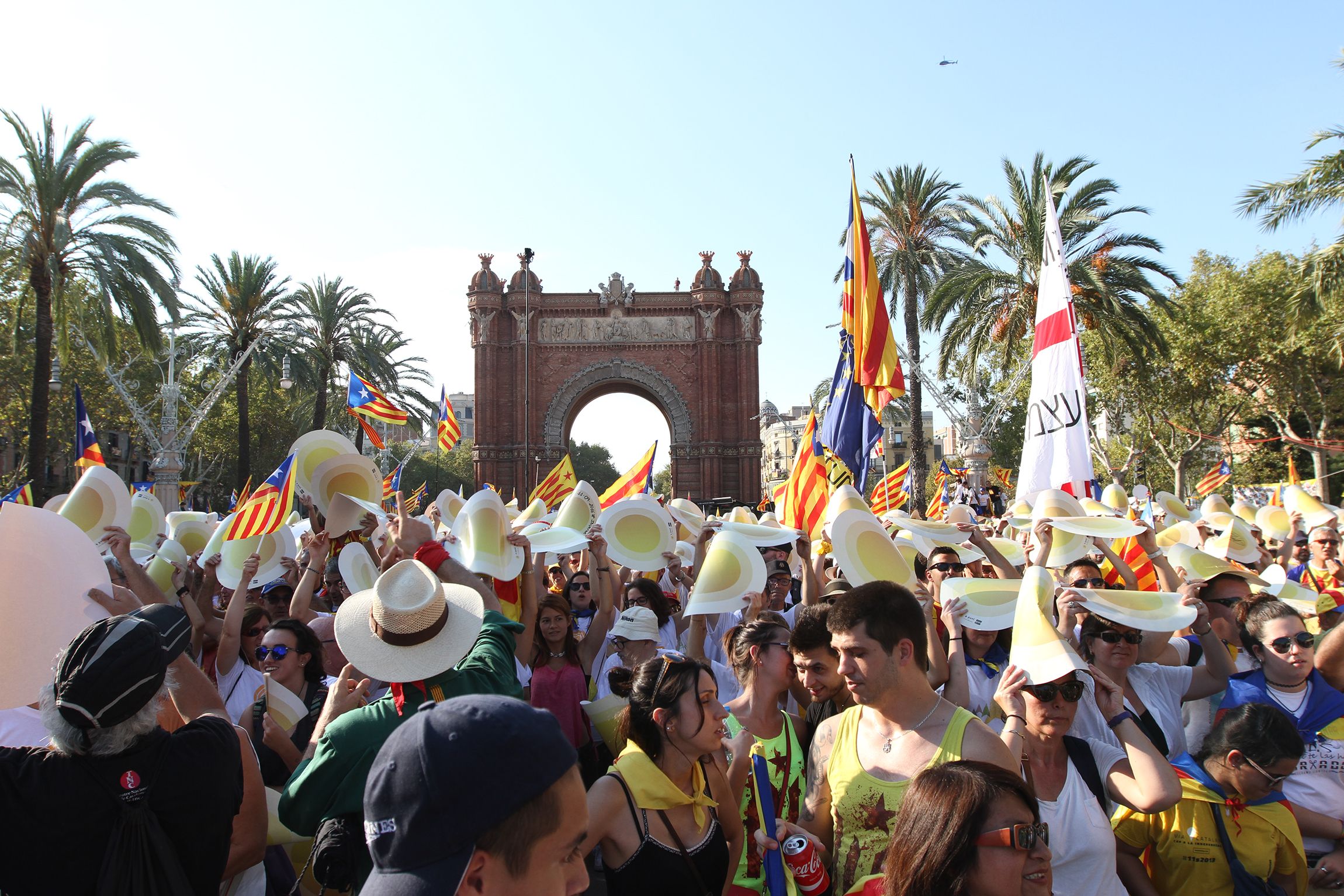Manifestació a Barcelona a la tarda per l'Onze de Setembre FOTO: Haidy Blanch