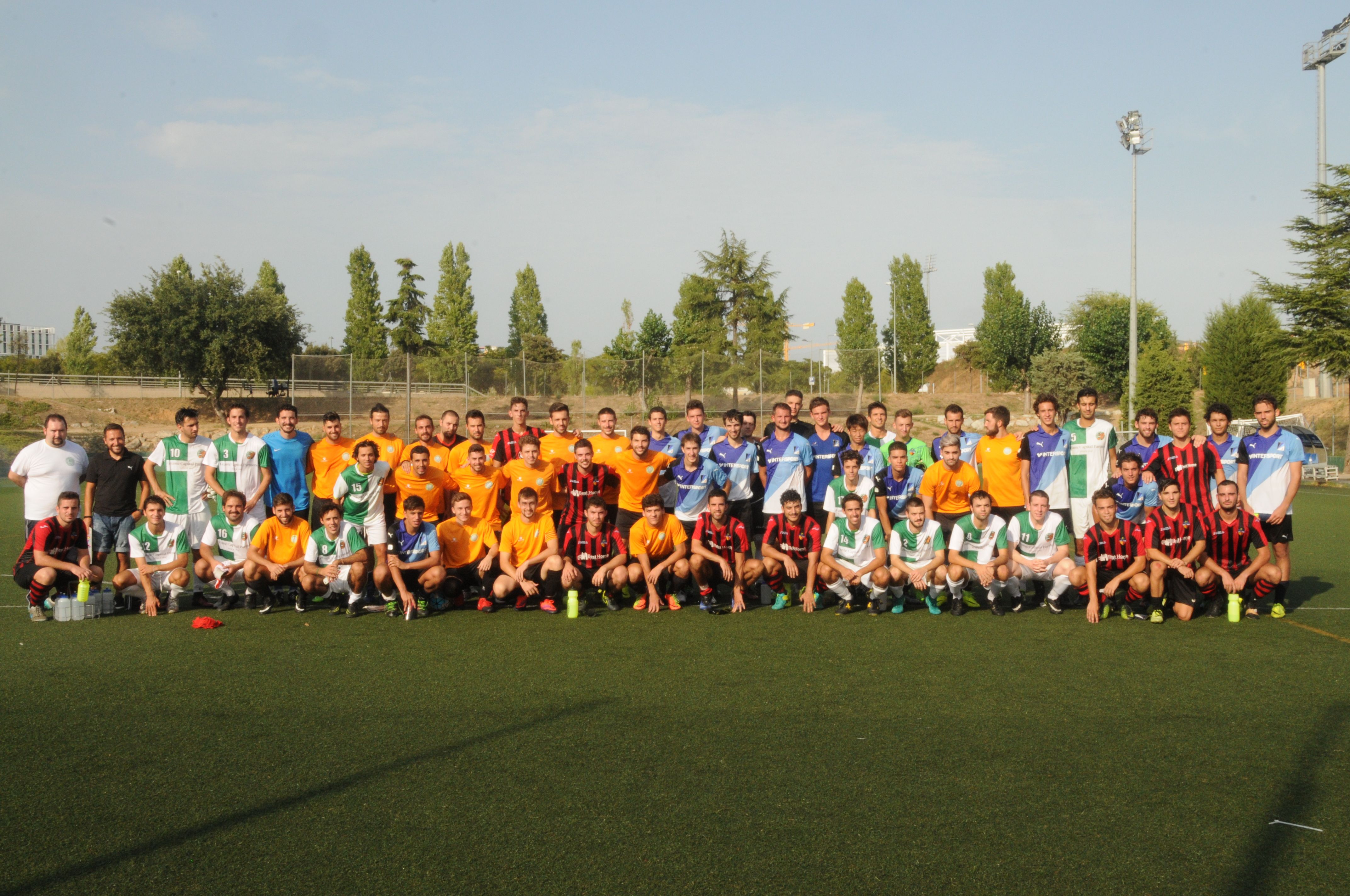 El Valldoreix FC A, el CFU Mira-sol Baco, el Junior FC B i el Sant Cugat FC B, els equips participants del torneig. FOTO: Albert Riera Velasco
