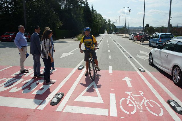 Visita d'obres al polígon de Can Sant Joan FOTO: Localpres
