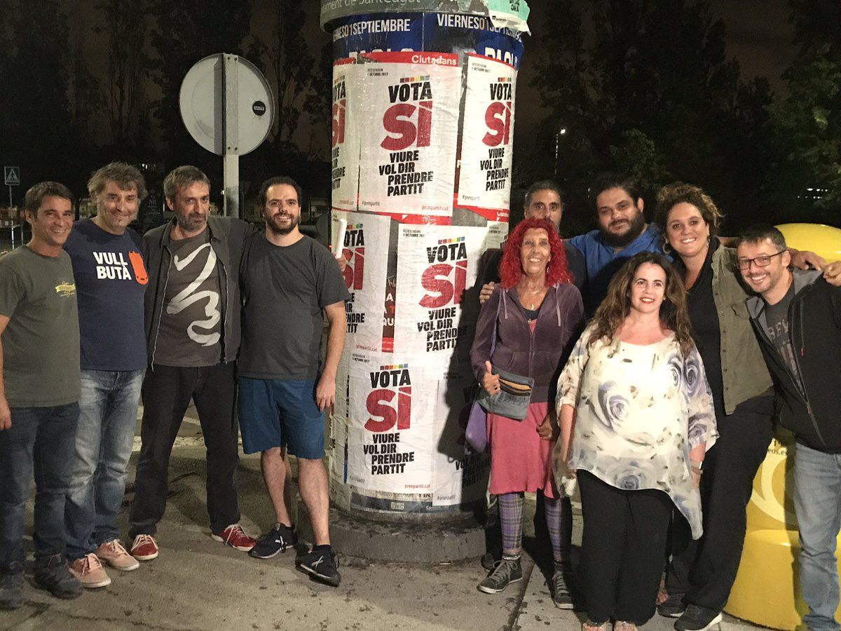 La CUP també ha encetat la campanya FOTO: CUP Sant Cugat