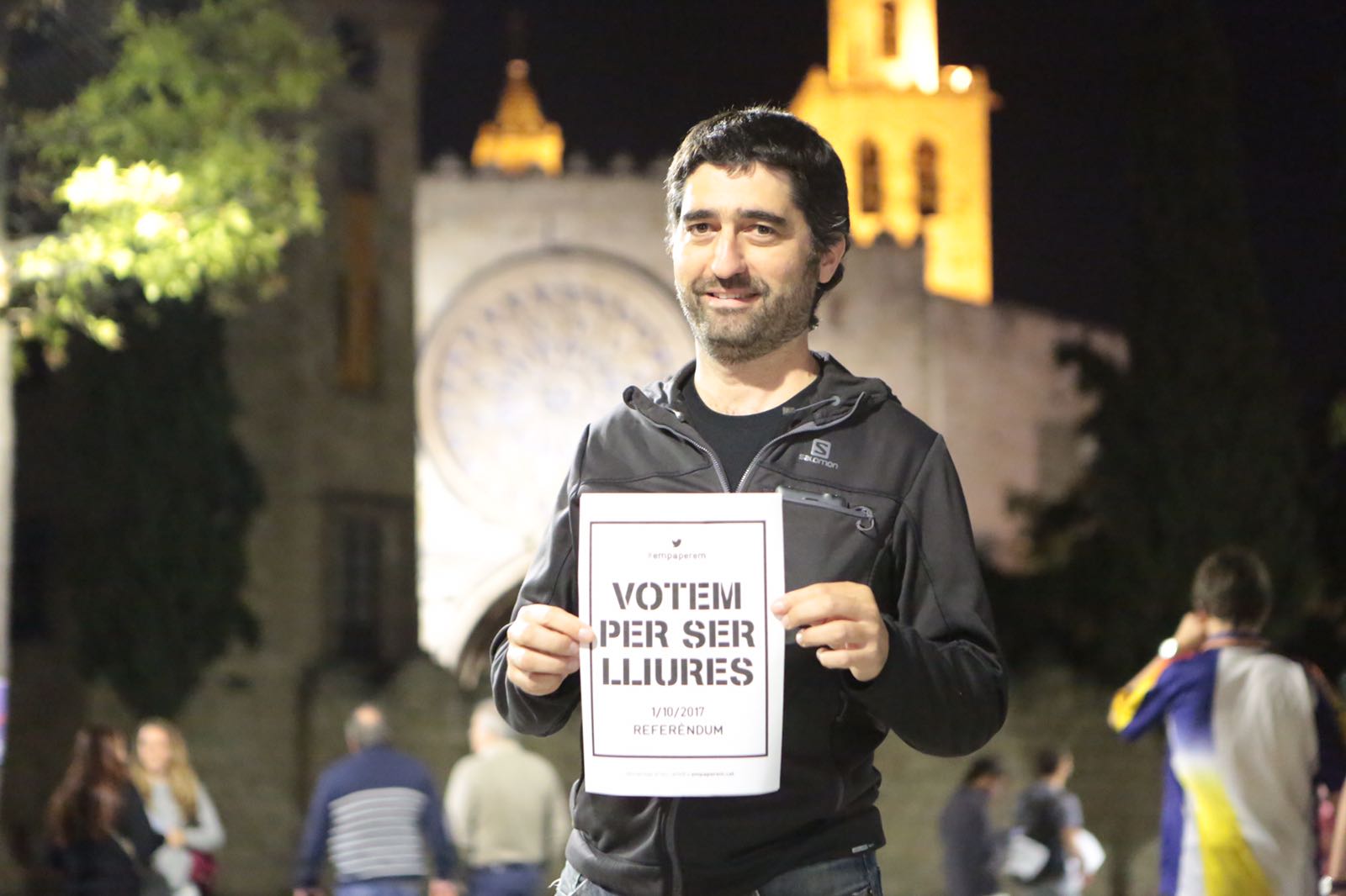 Jordí Puigneró a l'encartallament FOTO: Artur Ribera 