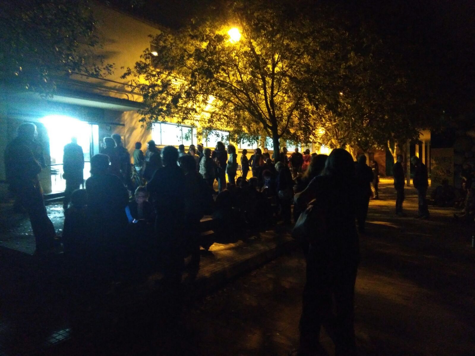 A la Floresta també han dormit als col·legis FOTO: Bernat Bella