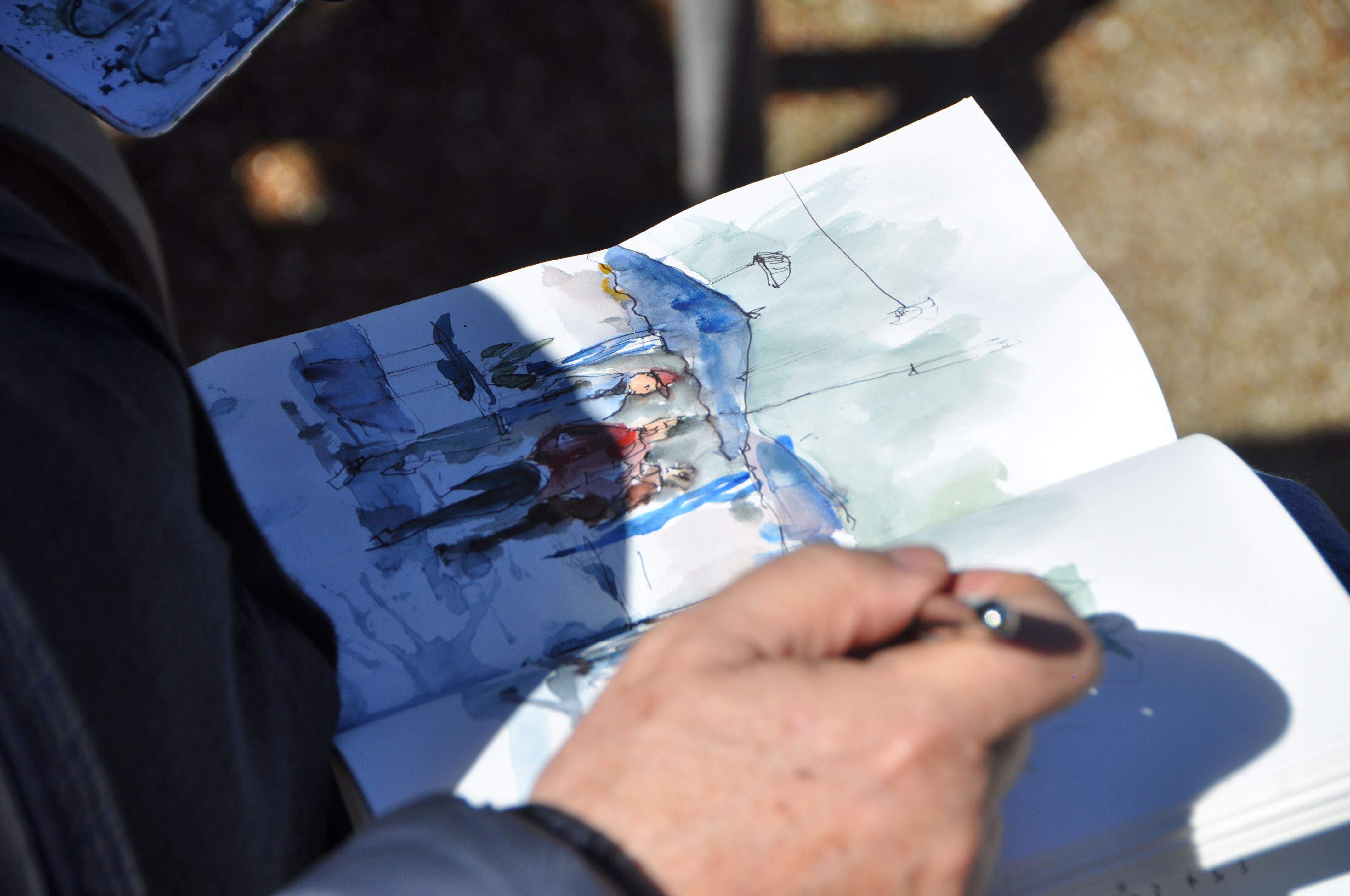 Els 'sketchers' faran dibuixos espontanis i a pinzell de la jornada FOTO: Pepi Perex