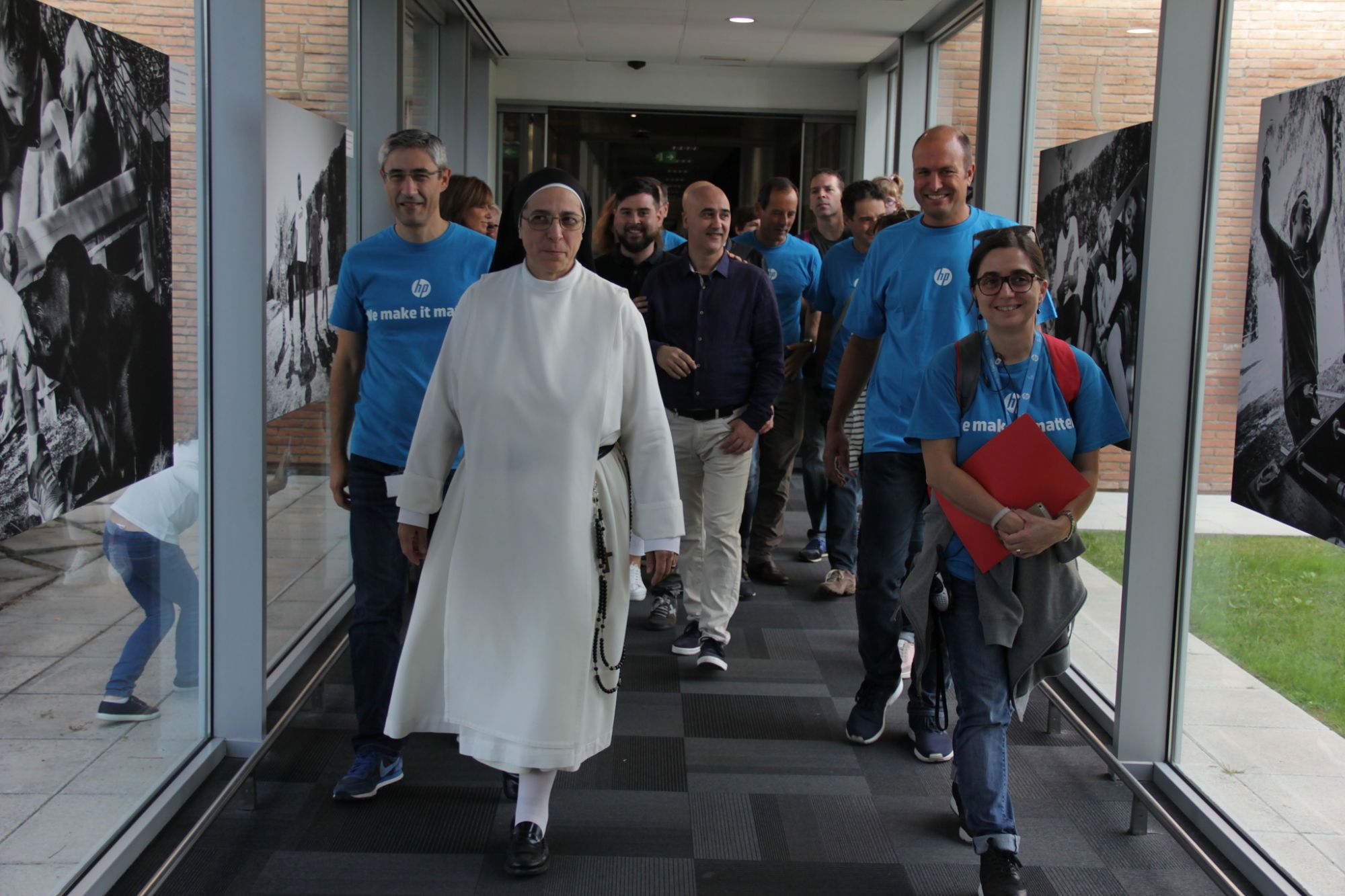 Sor Lucia Caram durant la seva visita a HP Sant Cugat FOTO: Cedida 