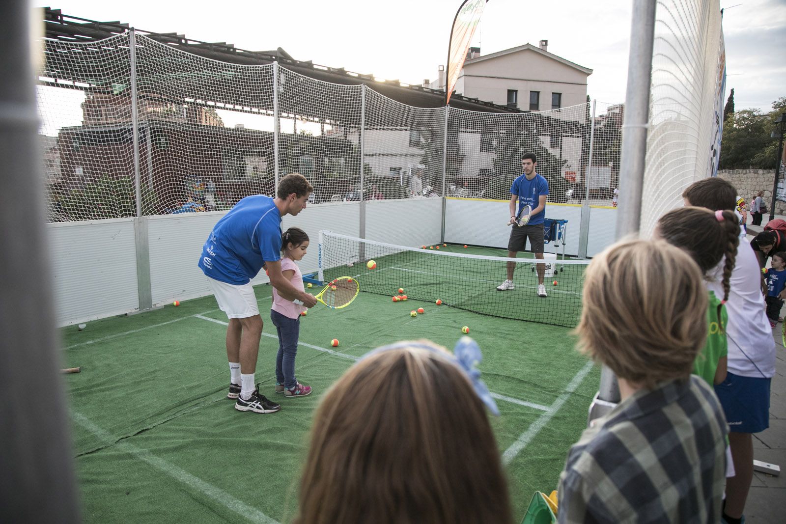 Els més petits han pogut jugar a tennis. FOTO: Lali Puig