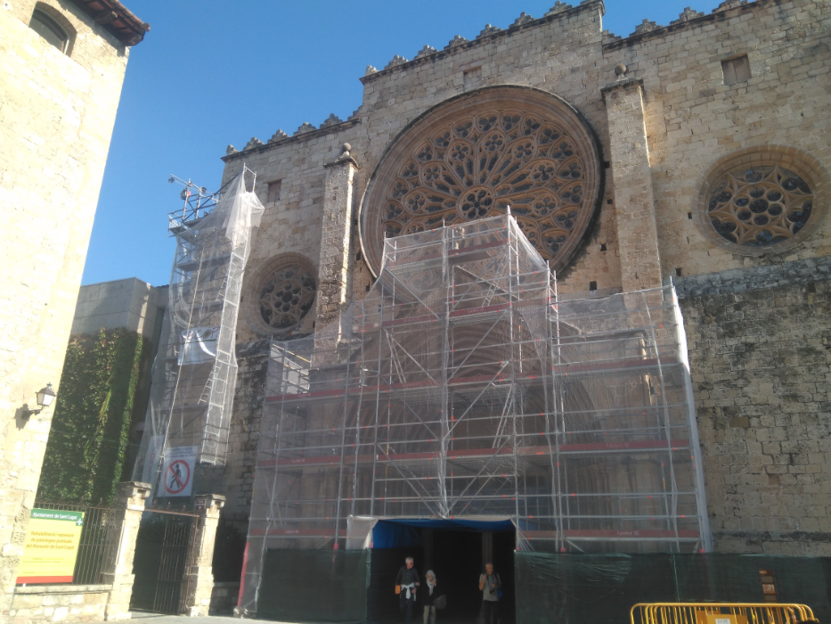 Aspecte actual de la façana principal de l'església FOTO: Bernat Bella