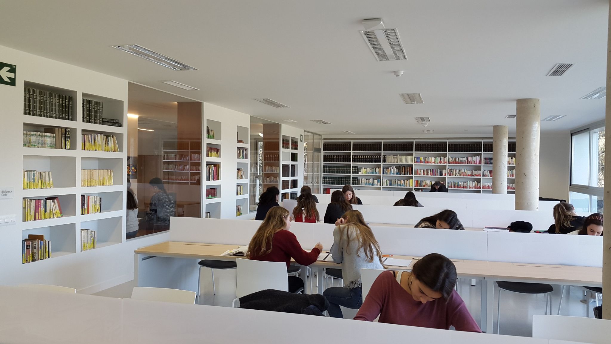 Biblioteca de l'escola La Vall FOTO. Cedida