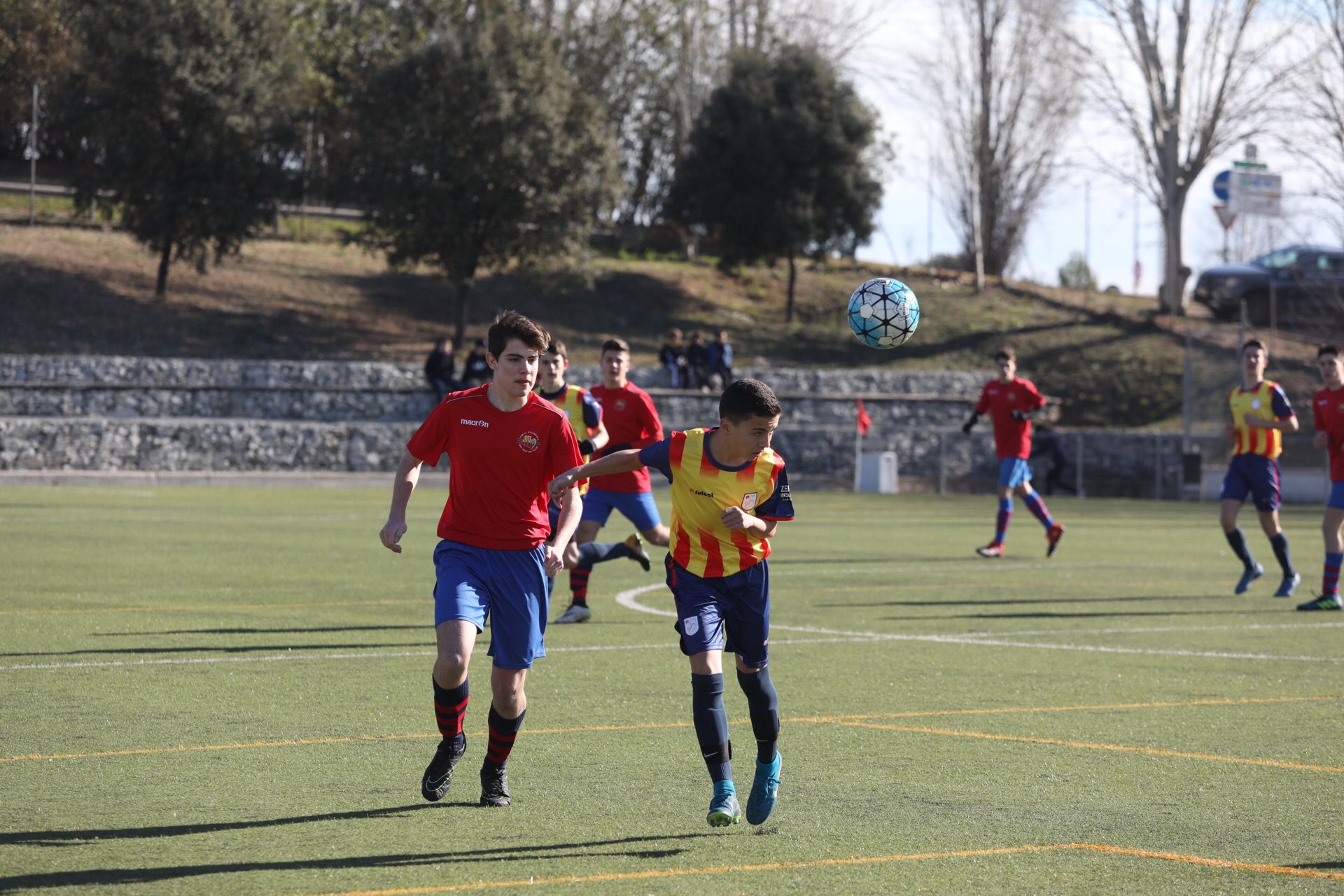 L'equip juvenil A de la PB Sant Cugat-EF Hristo Stòitxkov ha guanyat (5-1) a la selecció comarcal del Vallès Occidental cadet. FOTO: Lali Puig