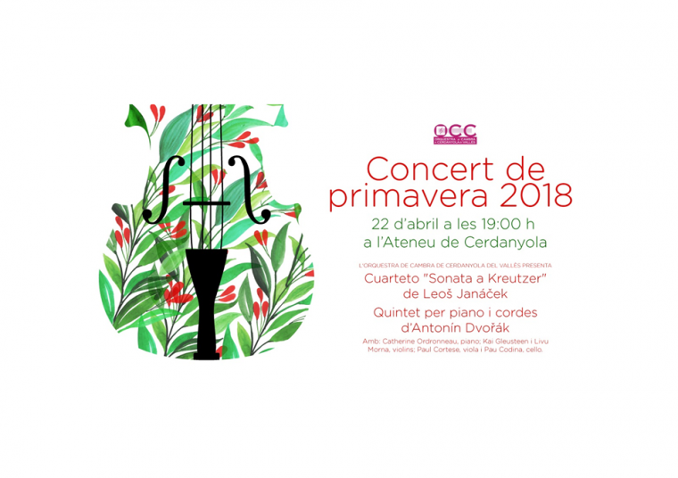 Cartell del Concert de Primavera de l'OCC. FOTO: OCC. Cartell del Concert de Primavera de l'OCC. FOTO: OCC.