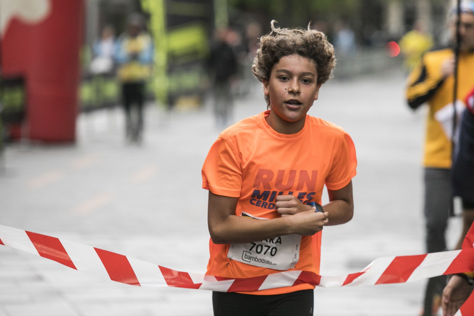 Clara Gabriel, campiona de la cursa dels 7 quilòmetres. FOTO: Lali Puig
