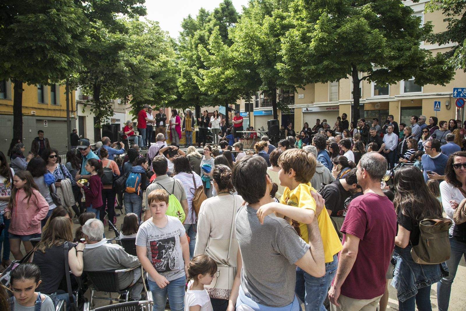 L'acte de lliurament s'ha fet a la plaça de Pep Ventura. FOTO: Lali Puig L'acte de lliurament s'ha fet a la plaça de Pep Ventura. FOTO: Lali Puig