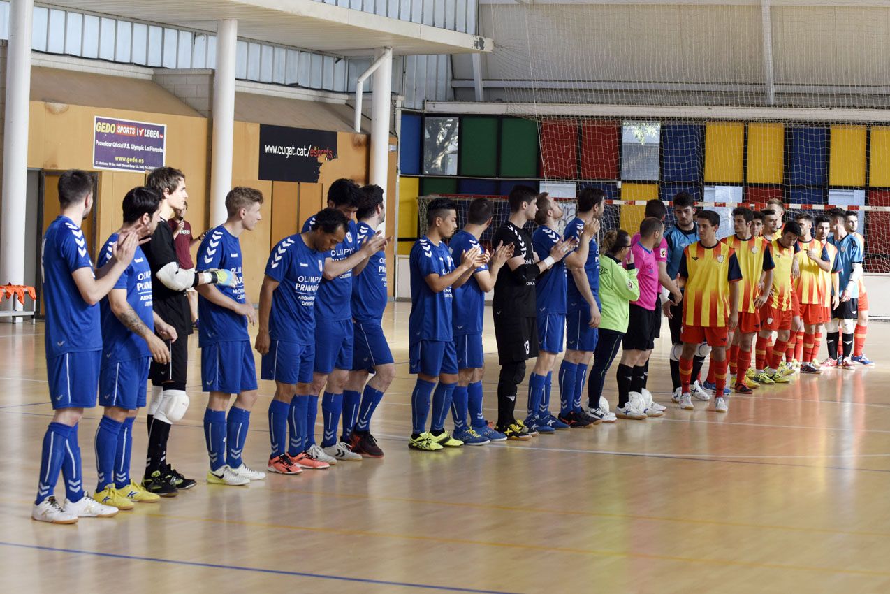 El partit s'ha jugat al Pavell&oacute; Municipal de la Floresta. FOTO: Bernat Millet