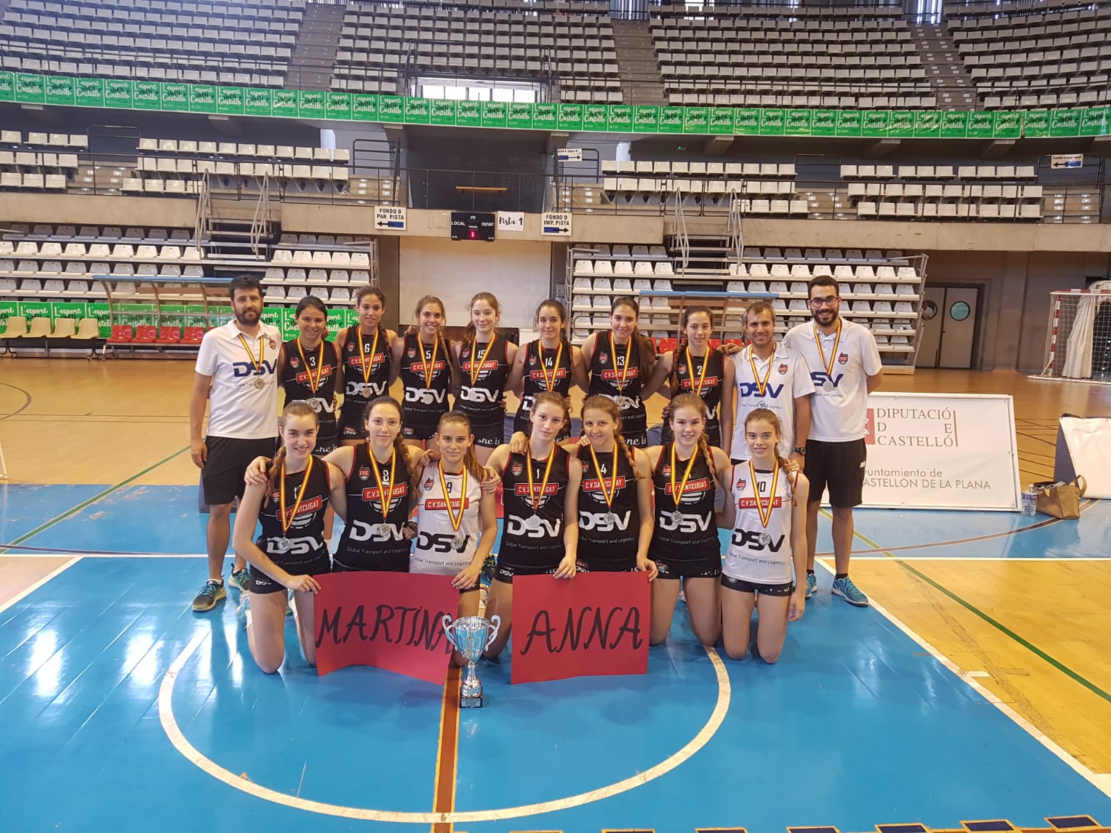 El cadet A del DSV CV Sant Cugat ha fet un gran torneig. FOTO: DSV CV Sant Cugat