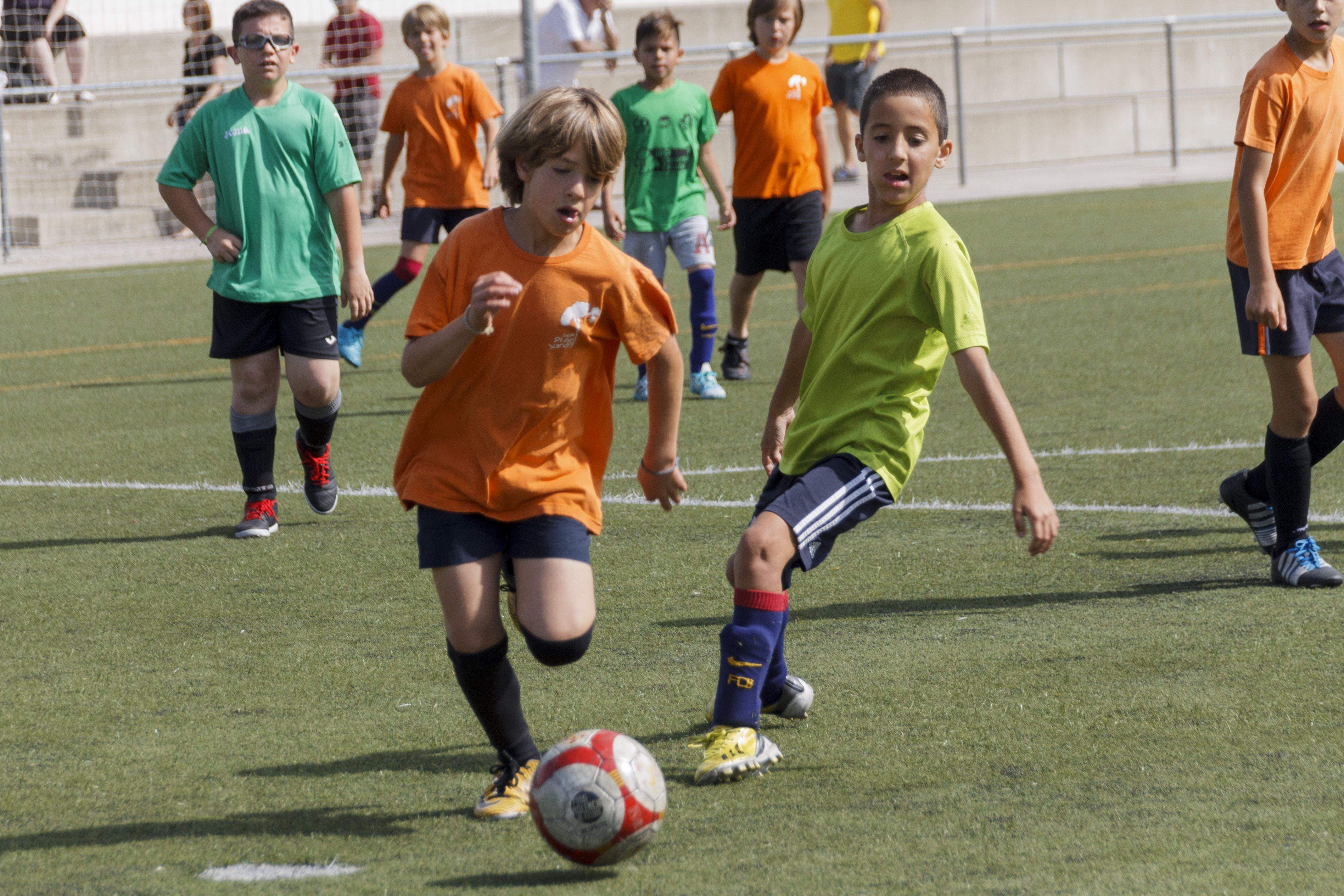 5 escoles de Sant Cugat amb alumnes de 3r, 4t i 5è de primària han jugat un torneig de futbol 7. FOTO: Paula Galván 5 escoles de Sant Cugat amb alumnes de 3r, 4t i 5è de primària han jugat un torneig de futbol 7. FOTO: Paula Galván