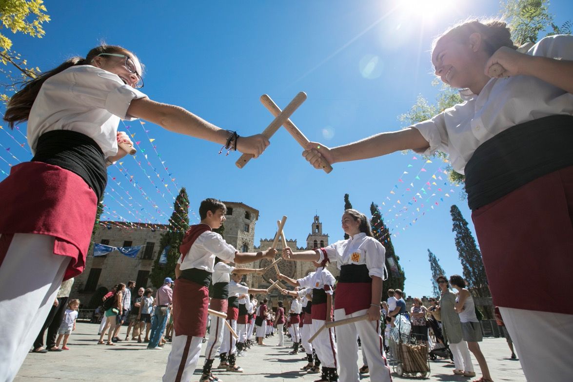 Els Bastoners per Festa Major. FOTO: Lali Puig