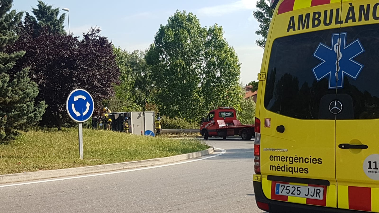 Moment de l'accident FOTO: Cedida M. Cervantes