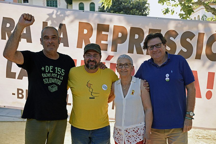 Ramon Piquè, Francesc Salvador, Montserrat Rosell i Pedro Altamirano durant l'acte. FOTO: Bernat Millet