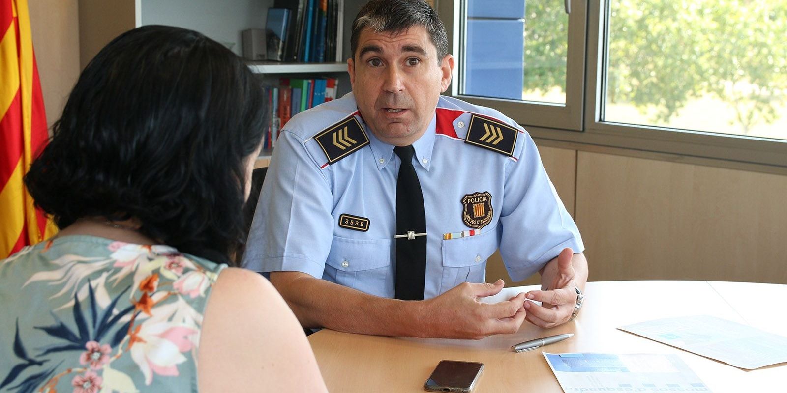 Rodríguez durant l'entrevista al seu despatx FOTO: Lali Álvarez