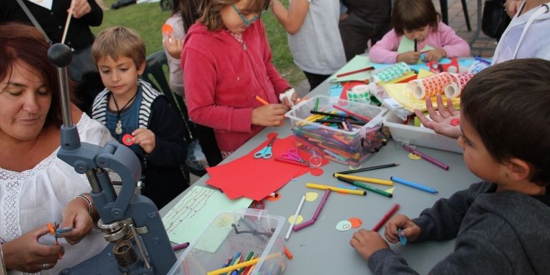 Una de les activitats infantils de festa major de Volpelleres l'any passat. FOTO: Arxiu