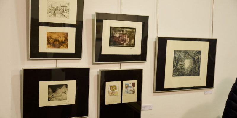 Algunes de les obres de Molera que es poden veure a l'exposició. FOTO: Bernat Millet