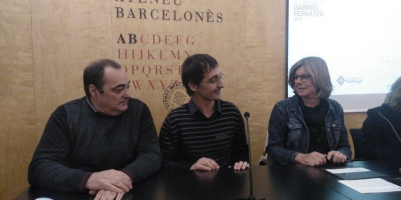 D'esquerra a dreta: Jordi Cornudella, Francesc Gómez i Carmela Fortuny. FOTO: Ferran Mitjà