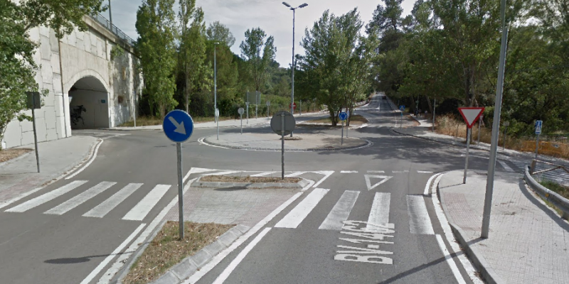 Rotonda de la carretera de Vallvidrera, al camí de Can Pagan FOTO: Google Maps