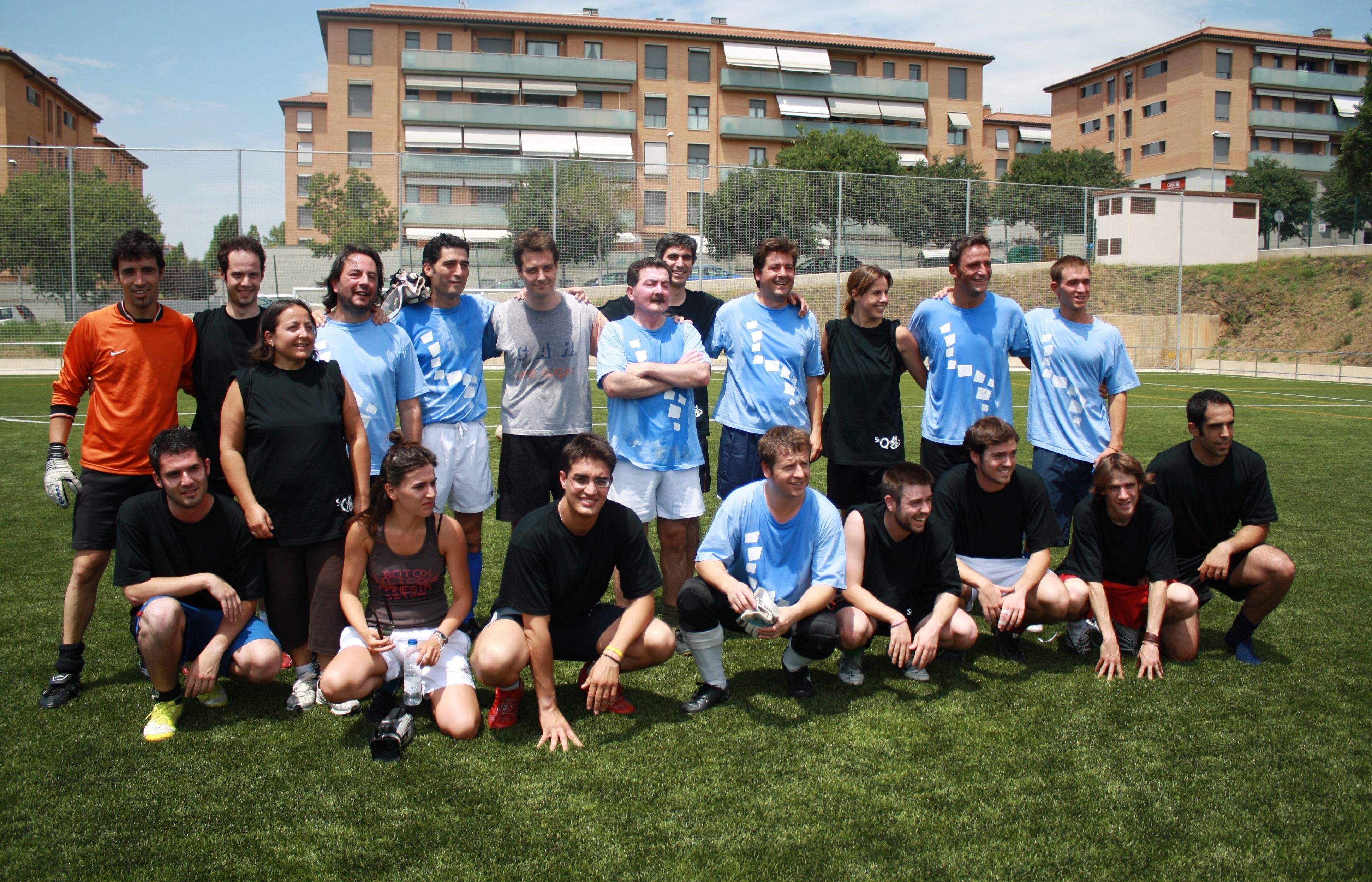 Partit periodistes contra polítics de l'edició passada. FOTO: A. Ribera