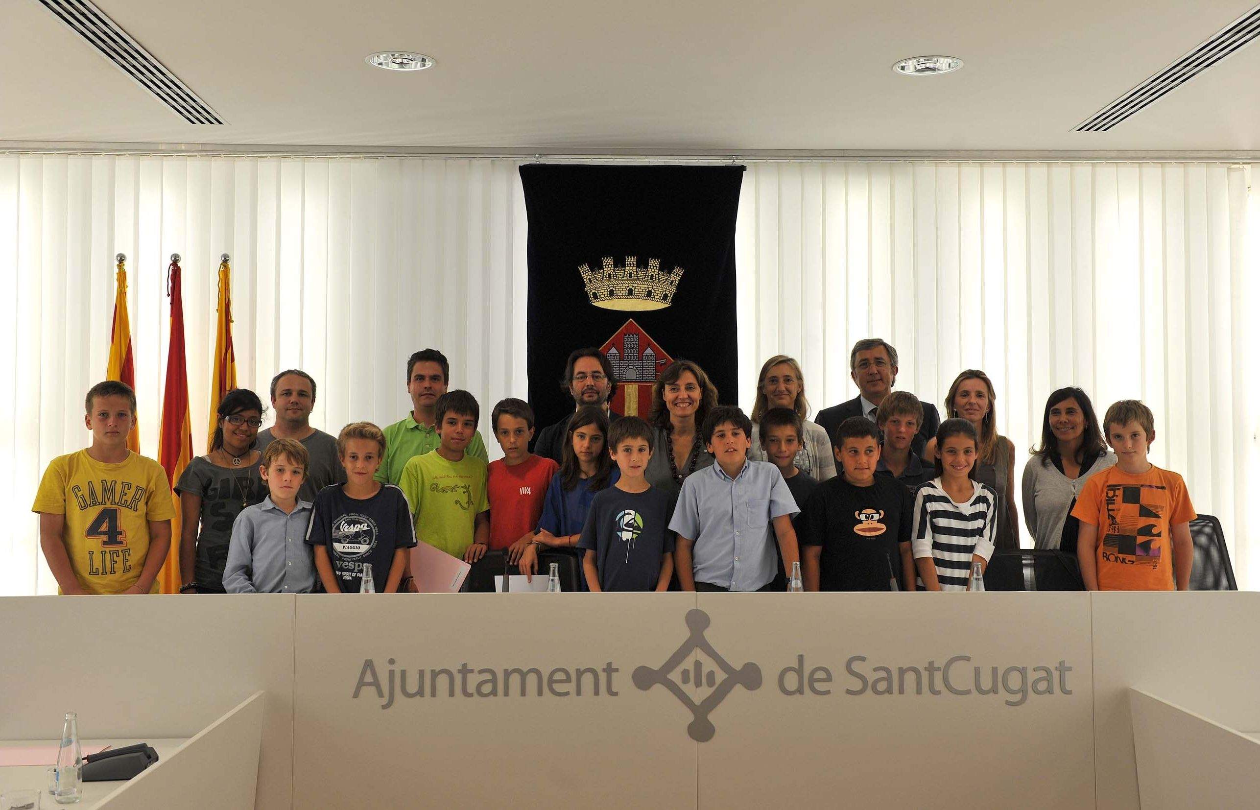 La Sala de Plens de l'Ajuntament va acollir el Consell d'Infants. FOTO: Localpres