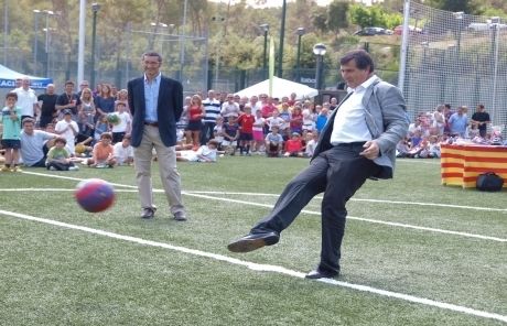 Josep Puig fa la sacada d'honor. FOTO: A. Ribera