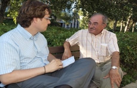 Antoni Casals i Àlex López durant l'entrevista. FOTO: A. Ribera