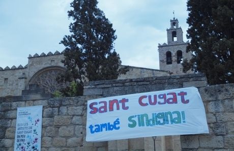 Els indignats, presents a Sant Cugat. FOTO: Artur Ribera