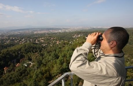 Torre de guaita al Parc de Collserola. FOTO: Artur Ribera