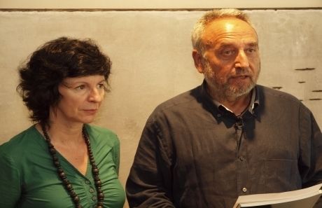 Josep Canals i Núria Guinovart durant l'acte de presentació. FOTO: A. Ribera