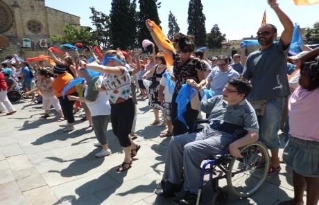 L'activitat s'ha fet a la plaça d'Octavià. FOTO: M. Sagalés
