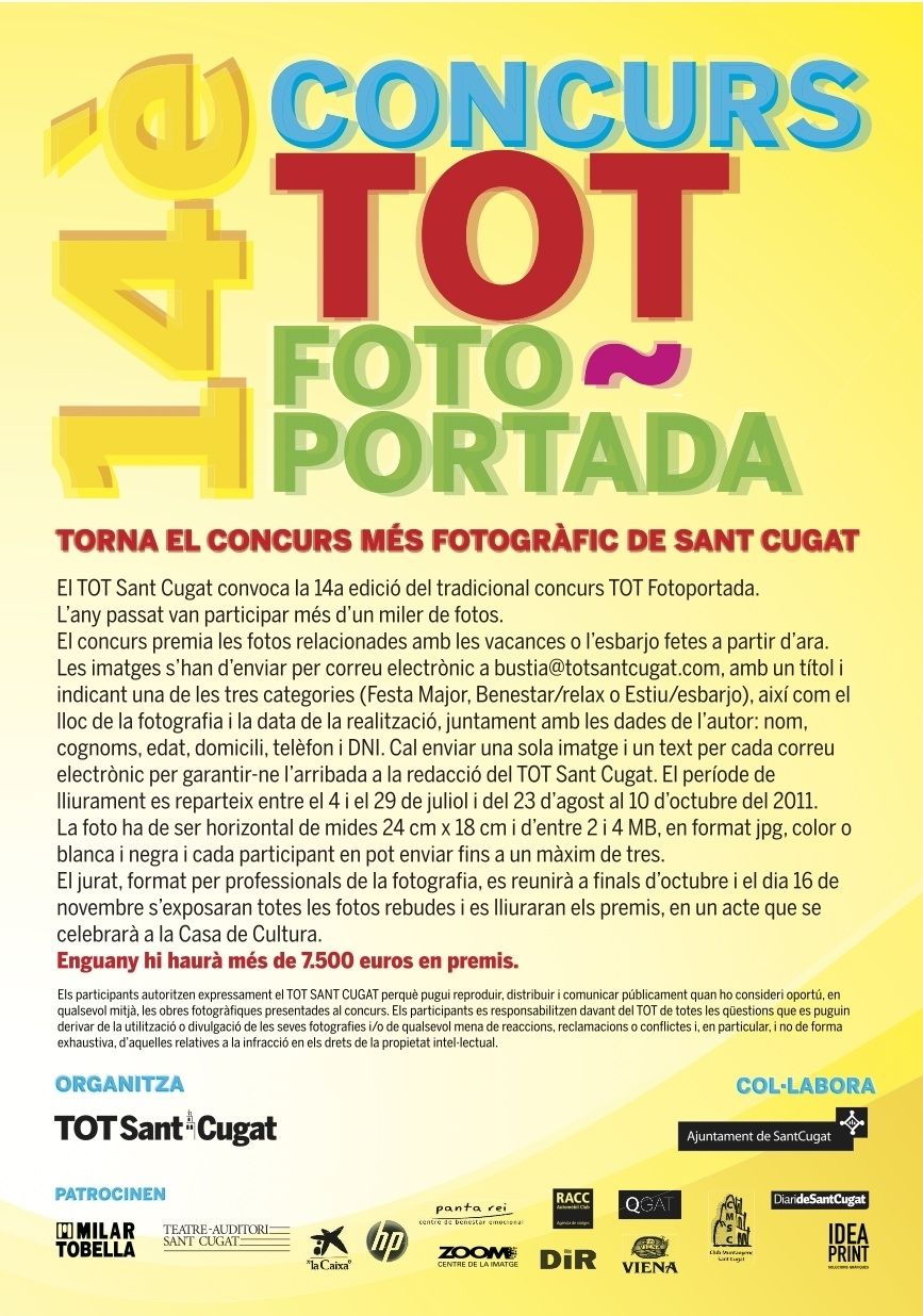 Cartell del concurs 2011