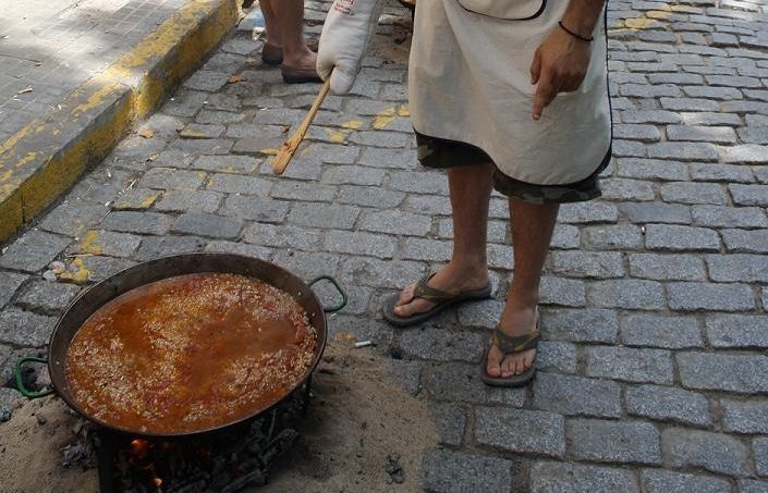 Un dels participants del Concurs d'Arrossos