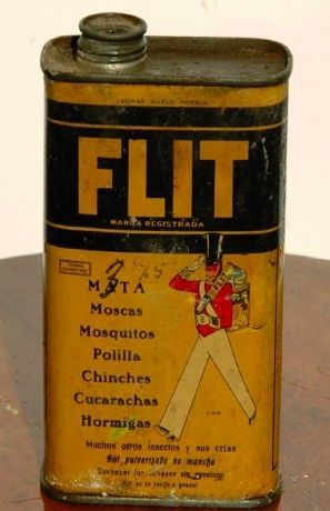 FLIT: Quan aquest producte va sortir al mercat a principis dels anys 30, va fer minvar la poblacio&#769; dinsectes