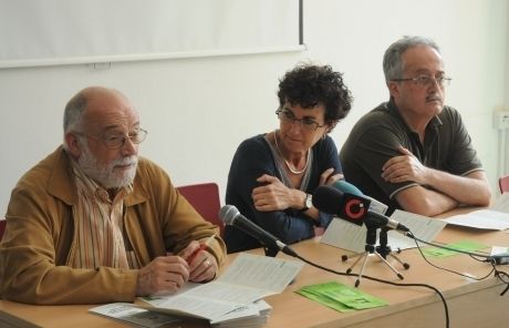 El president de la Unipau, Arcadi Oliveres, a l'acte de presentació del curs 2011 . FOTO: D: Fernández