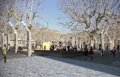 La plaça de Barcelona canviarà de fesomia de cara al 2012 FOTO: Cedida