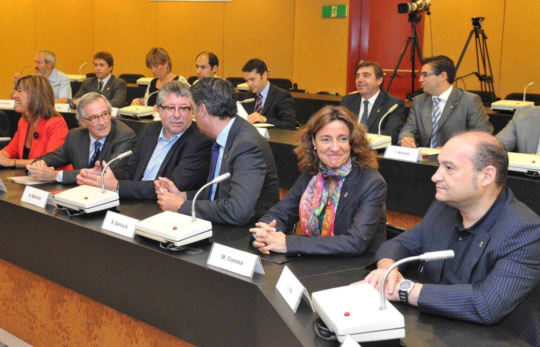 L'alcaldessa de Sant Cugat, Mercè Conesa a l'acte de constutució de la institucióFOTO: Localpress