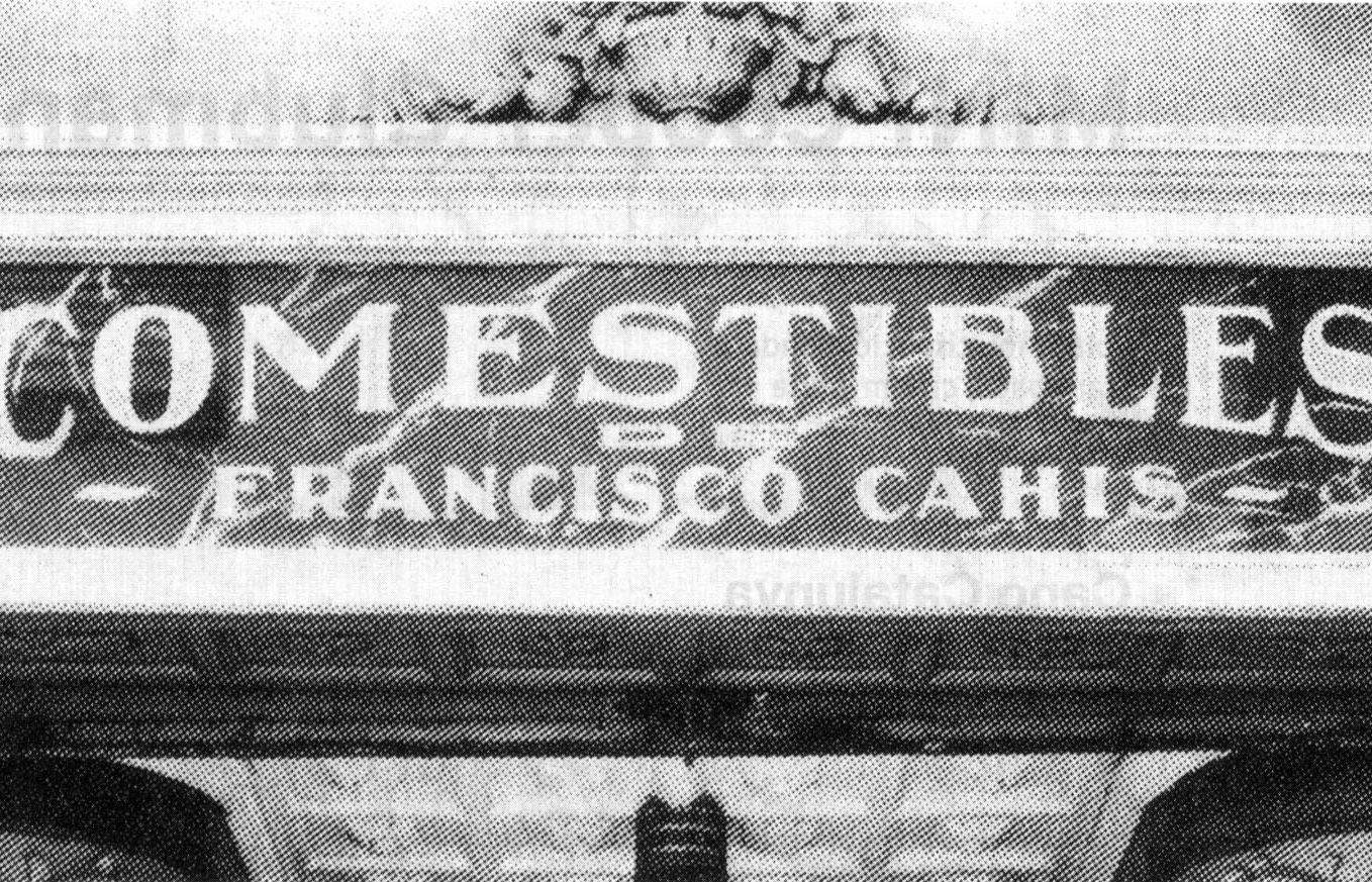 Un dels pocs rètols modernistes que tenim a Sant Cugat