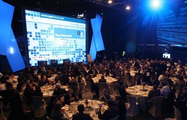 El Fòrum empresarial Santcugatribuna se celebra al Teatre-Auditori FOTO: Lluís Llebot