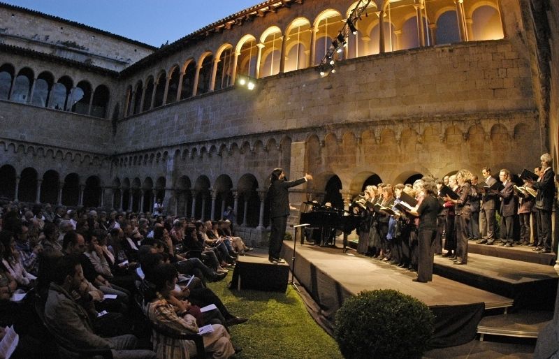Concert al claustre del monestir. FOTO: Arxiu