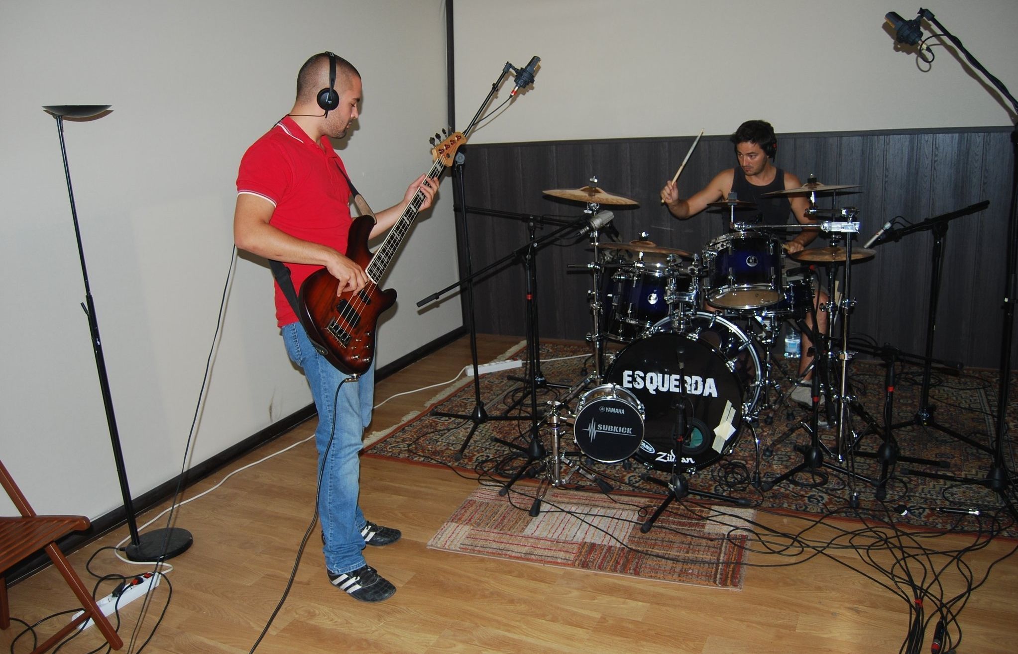 Esquerda durant la gravació del disc. FOTO: Esquerda